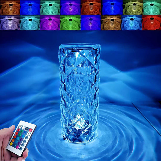 Elegant Crystal Diamond Table Lamp