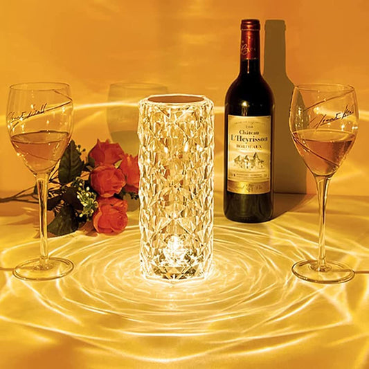 Elegant Crystal Diamond Table Lamp
